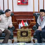 Perkuat Hubungan Bilateral, Menhan Sjafrie Sjamsoeddin Sambut Kunjungan Dubes Palestina di Jakarta
