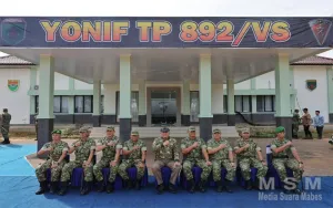 Menhan Sjafrie Sjamsoeddin Tinjau Yonif di Way Tuba: Perkuat Kesiapan Tempur dan Kesejahteraan Masyarakat