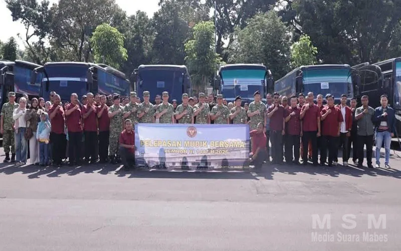 Sekjen Kemhan Lepas Ratusan Personel Mudik Bersama 1447 H: Wujudkan Mudik Aman dan Nyaman