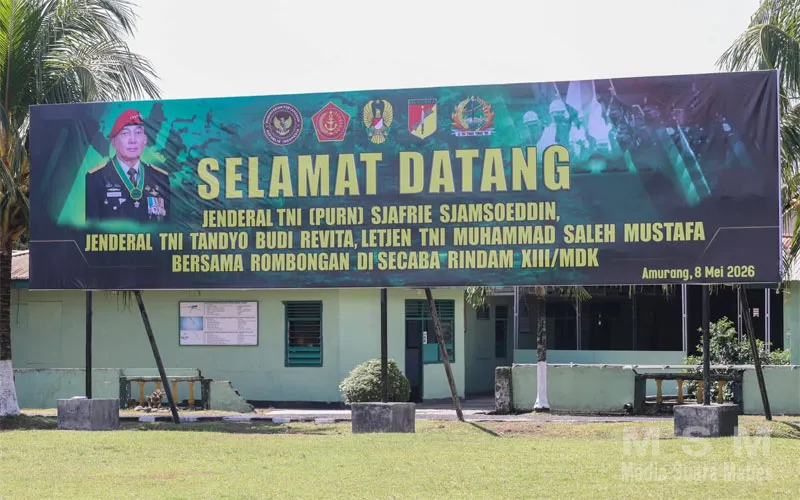 Menhan Sjafrie Sjamsoeddin Kunjungi Secaba Rindam XIII/Merdeka di Minahasa Selatan, Tegaskan Penguatan SDM TNI AD