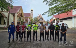 Polres Ketapang Laksanakan Pengamanan Ibadah Kenaikan Isa Al-Masih 2026 di Sejumlah Gereja