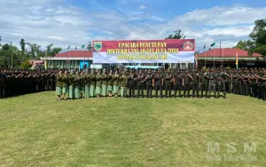 Danrindam XVIII/Kasuari Tutup Pendidikan Diktukba TNI AD Gel II TA 2026, 153 Prajurit Resmi Sandang Pangkat Sersan Dua
