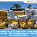 Tim Gabungan TNI AL, BAIS, dan Bea Cukai Sita 110 Koli Pakaian Bekas Ilegal di Jalinsum