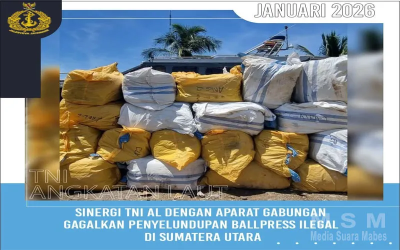Tim Gabungan TNI AL, BAIS, dan Bea Cukai Sita 110 Koli Pakaian Bekas Ilegal di Jalinsum