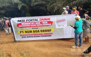 Warga Segar Wangi Duduki Lahan PT RSM BGA Group, Tuntut 20 Persen Plasma