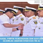 Kasal Pimpin Sertijab dan Pengukuhan Pejabat Utama TNI AL di Mabesal