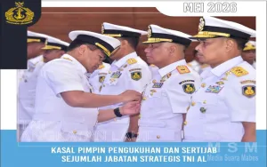 Kasal Pimpin Sertijab dan Pengukuhan Pejabat Utama TNI AL di Mabesal