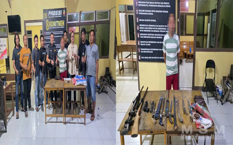 Ancam Warga Dengan Senjata Api Rakitan, Pria Di Kecamatan Manis Mata Di Ringkus Polisi