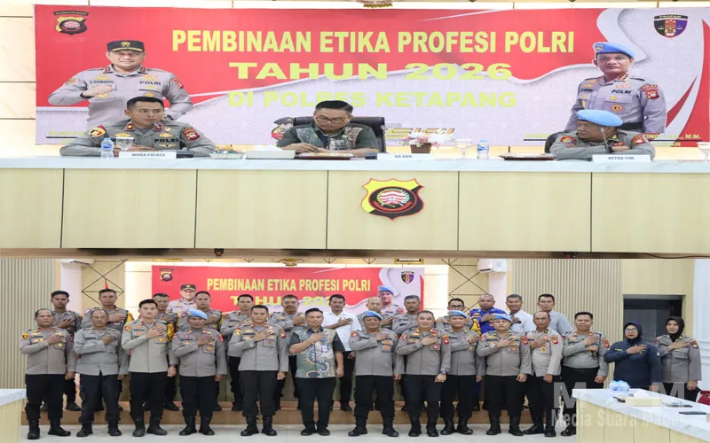 Mewakili Kapolres Ketapang, Wakapolres Sambut Kedatangan Bid Propam Polda Kalbar dan Kepala BNN Kubu Raya dalam Kegiatan Pembinaan Etika Profesi Polri T.A 2026