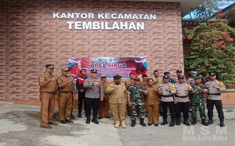 Apel Siaga Karhutla di Tembilahan, Stakeholder dan MPA Perkuat Kesiapsiagaan Hadapi Musim Kemarau
