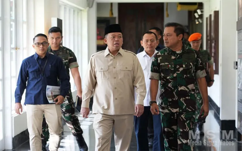 Wamenhan Donny Ermawan Bahas Penanganan Aset Pertahanan bersama Menteri ATR/BPN dan KASAU