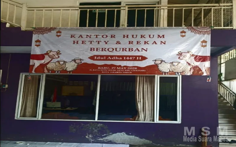 Kantor Hukum Hetty & Rekan Gelar Berqurban Idul Adha 1447 H, Wujud Kepedulian Sosial dan Kebersamaan