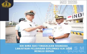 KRI Bima Suci Tinggalkan Shanghai Menuju Busan, Perkuat Diplomasi Maritim Indonesia di Asia Timur
