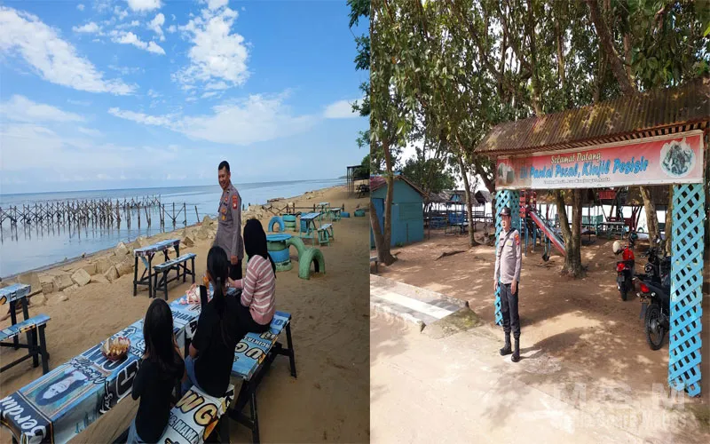 Anggota Polsek Benua Kayong Laksanakan Pengamanan Objek Wisata Pantai Pecal Saat Libur Hari Raya Idul Adha 1447 H / 2026