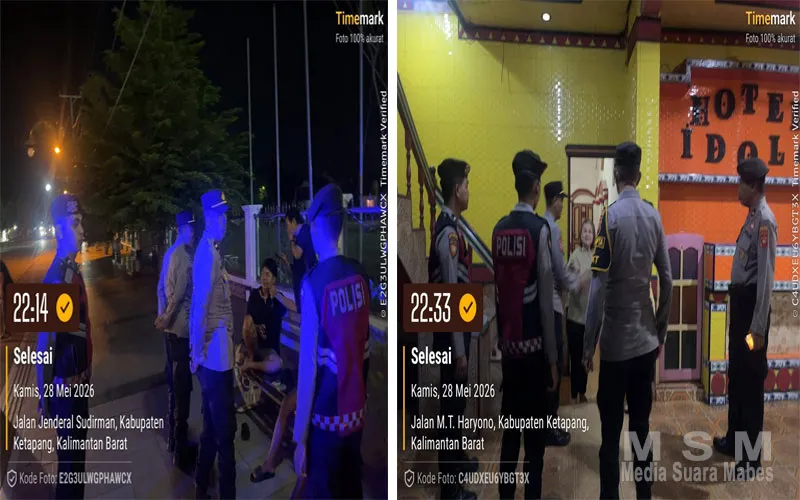 Patroli Perintis Presisi Sat Samapta Polres Ketapang Antisipasi Gangguan Kamtibmas di Wilayah Hukum Polres Ketapang