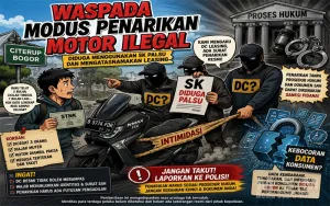 Diduga Berkedok DC Leasing, Tiga Pria Rampas Motor Warga di Bogor Pakai SK Palsu