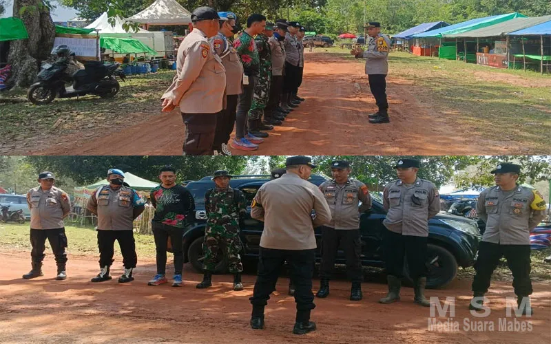 Polsek Matan Hilir Selatan Laksanakan Pengamanan Kejuaraan Provinsi Grasstrack Seri 2 Kalbar 2026 di Pantai Tanjung Batu
