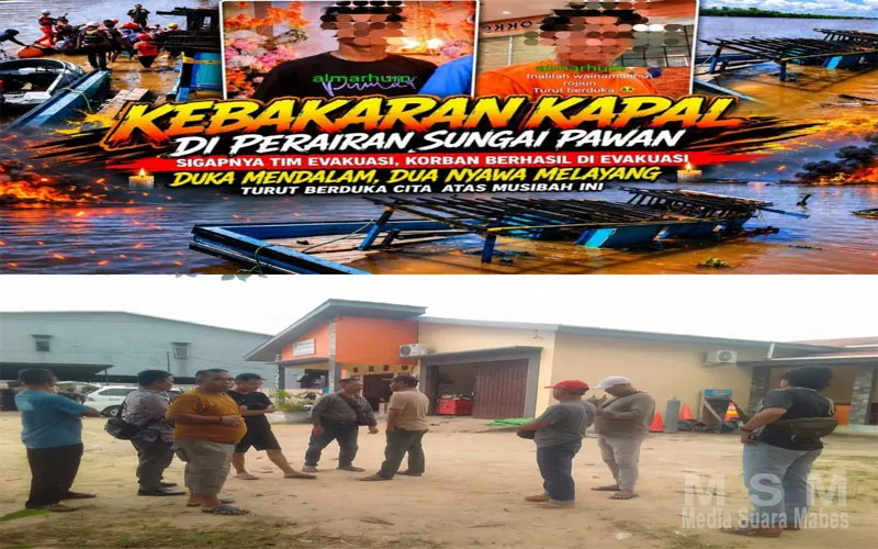 Kapal Meledak dan Terbakar Ternyata Barang Milik PT.DIB dan PT.KAN Lewat Supplier dan Vendor, CSR: “Ibarat Beli Barang Online Kirim Lewat JNE”