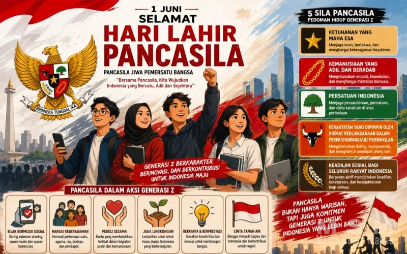 Memaknai Hari Lahir Pancasila bagi Generasi Z: Menjaga Jati Diri Bangsa di Era Digital