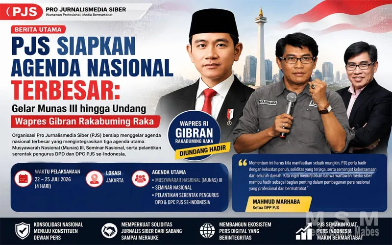 PJS Siapkan Agenda Nasional Terbesar: Gelar Munas III hingga Undang Wapres Gibran Rakabuming Raka