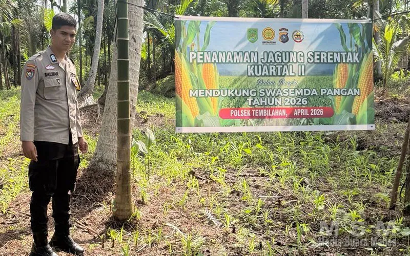 Om Bhabin Milenial Turun ke Lahan, Polri Dukung Ketahanan Pangan Melalui Pendampingan Petani Jagung