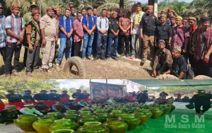 Polsek Jelai Hulu Bersama TNI dan Instansi Terkait Laksanakan Pengamanan Pembukaan Portal Adat Akses PT. FAPE dan PT. USP