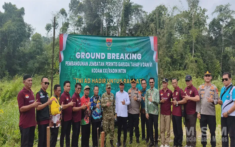 Buka Keterisolasian, Empat Jembatan Perintis Garuda Mulai Dibangun di Tanggamus