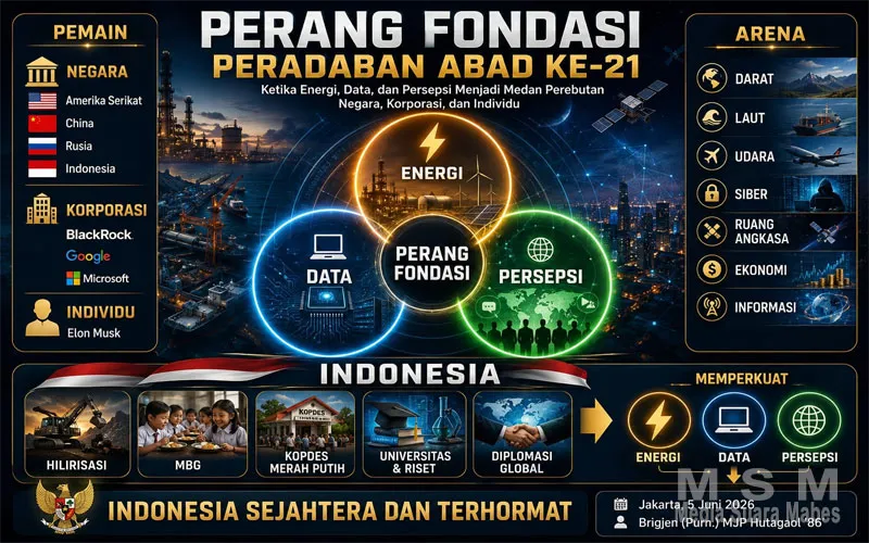 Perang Fondasi Peradaban Abad ke-21: Saat Energi, Data, dan Persepsi Menjadi Medan Laga Baru