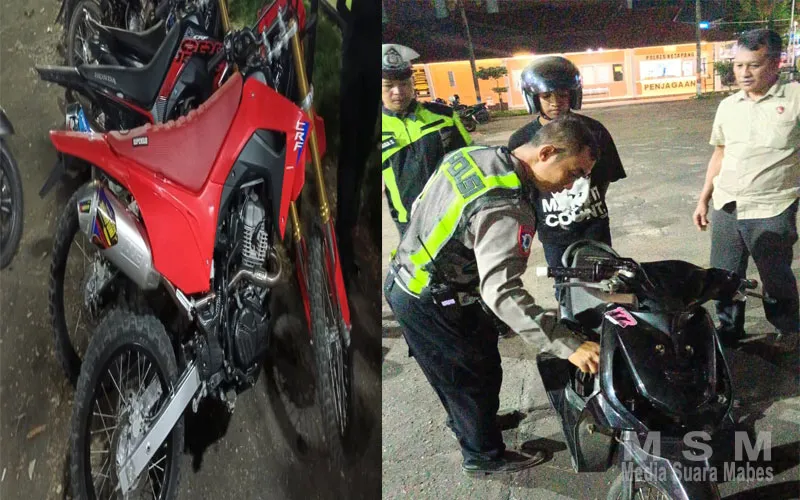 Antisipasi Aksi Balap Liar dan Penggunaan Knalpot Brong, Tim UKL Polres Ketapang Laksanakan Patroli dan Penertiban