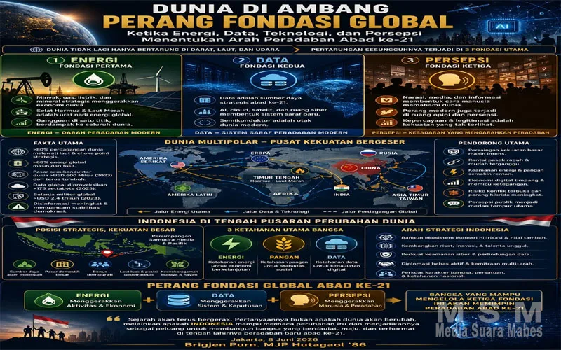 Dunia di Ambang Perang Fondasi Global: Energi, Data, dan Persepsi Jadi Penentu Peradaban Abad ke-21