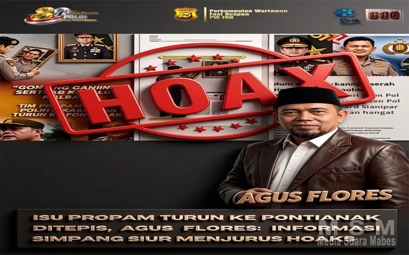 Isu Propam Turun ke Pontianak Ditepis, Agus Flores: Informasi Simpang Siur Menjurus Hoaks