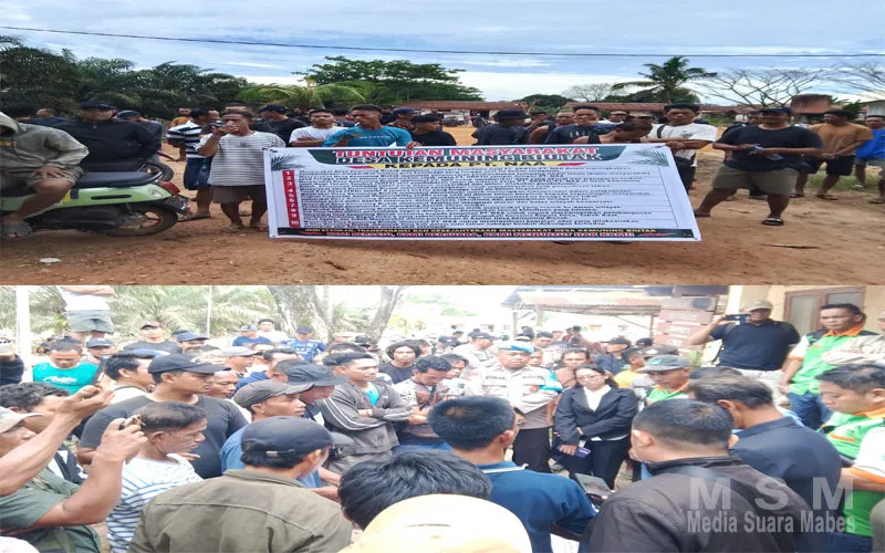 Ratusan Warga Kemuning Biutak Geruduk PT NAA, Tuntut Realisasi 10 Tuntutan