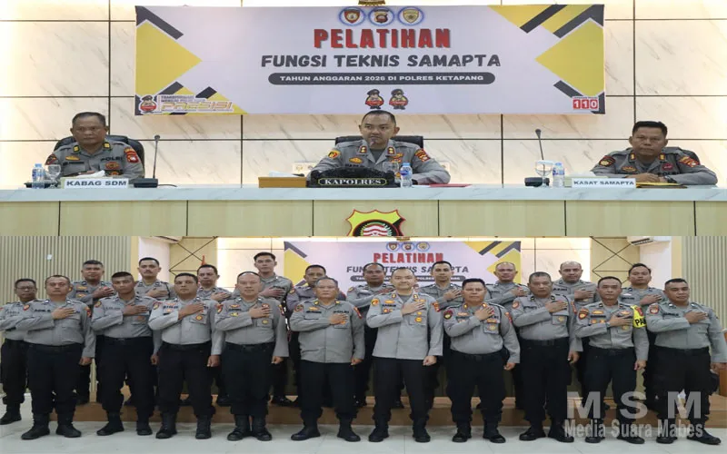 Kapolres Ketapang Pimpin Pembukaan Pelatihan Fungsi Teknis Samapta di Aula Polres Ketapang