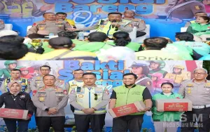 Jelang Hari Bhayangkara ke-80: Polri Gelar Baksos Bersama Ratusan Ojol Jakarta, Perkuat Jaga Kamtibmas