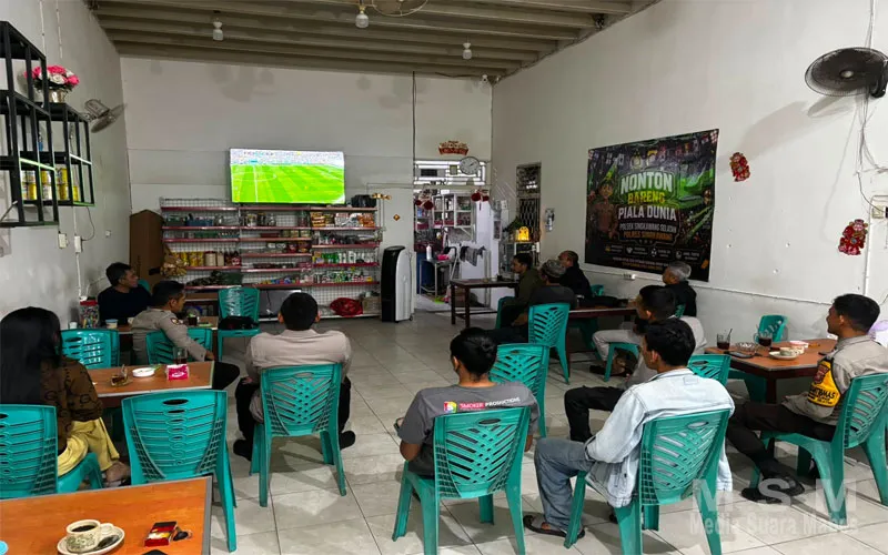 Polsek Singkawang Selatan Gelar Nobar Piala Dunia 2026, Wadah Hiburan Sekaligus Dongkrak UMKM Lokal