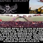 BEM UI dan Aliansi Mahasiswa Serukan “Reformasi Jilid II”, Gelar Aksi Besar di Jakarta dan Bandung Besok