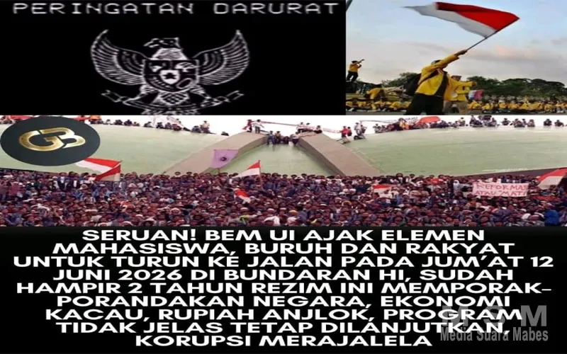 BEM UI dan Aliansi Mahasiswa Serukan “Reformasi Jilid II”, Gelar Aksi Besar di Jakarta dan Bandung Besok