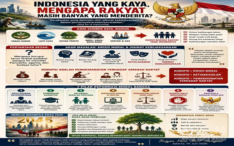 Korupsi dan Runtuhnya Fondasi Moral Bangsa: Ketika Hikmat Kebijaksanaan Berhenti Menjadi Perilaku