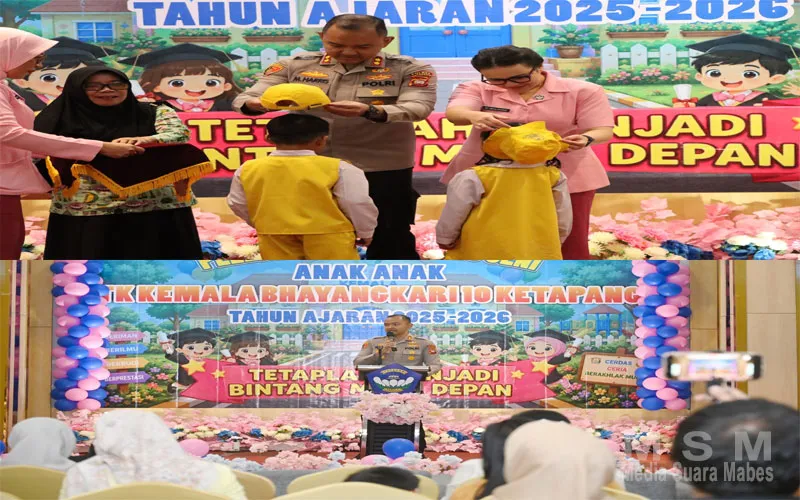 Kapolres Ketapang Bersama Ketua Bhayangkari Cabang Ketapang Hadiri Pelepasan Siswa TK Kemala Bhayangkari 10 Ketapang Tahun Ajaran 2025–2026