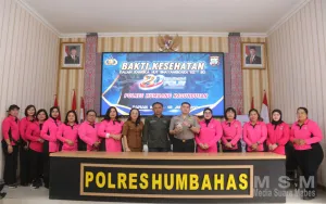 Bakti Kesehatan Polres Humbahas, Donor Darah Untuk Kemanusiaan