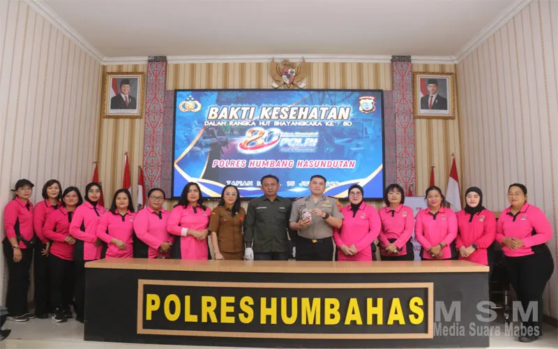 Bakti Kesehatan Polres Humbahas, Donor Darah Untuk Kemanusiaan