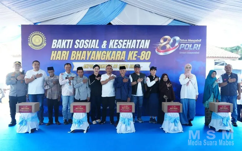 Sambut Hari Bhayangkara ke-80: Wakapolri Tinjau Langsung Bakti Kesehatan di Megamendung