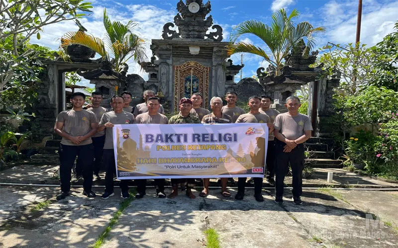 Dalam Rangka Hari Bhayangkara Ke-80, Sat Samapta Polres Ketapang Laksanakan Bakti Religi di Tempat Ibadah