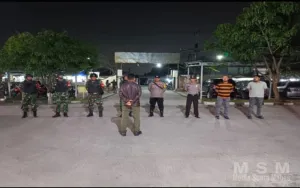 Patroli Gabungan Polsek dan Koramil Tarumajaya Monitoring Kegiatan Pawai 1 Muharram 1448 H
