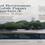 Kapal Pengangkut 40 Kubik Papan Tenggelam di Perairan Solop, Legalitas Muatan Jadi Sorotan