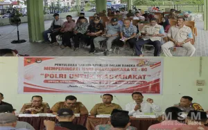 Dalam Rangka Hari Bhayangkara Ke-80 Dan Pembentukan Kampung Tangguh Bebas Narkoba, Kasat Resnarkoba Polres Ketapang Sampaikan Penyuluhan Untuk Edukasi Dan Pencegahan Dampak Buruk Narkoba