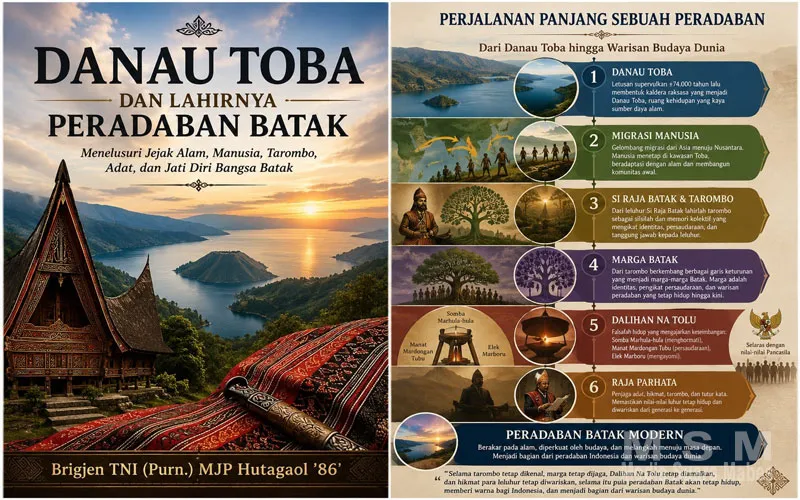 DANAU TOBA DAN LAHIRNYA PERADABAN BATAK: Menjaga Akar Budaya di Tengah Perubahan Zaman
