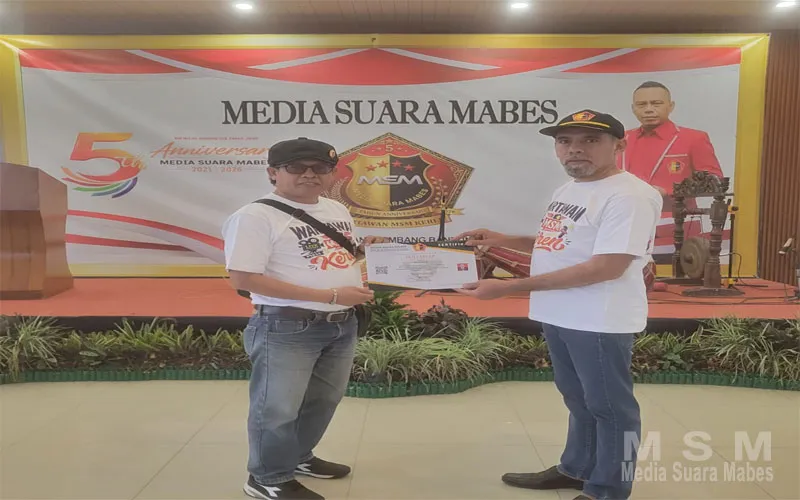 Irmansyah Bangga Menjadi Bagian Media Suara Mabes, Harapkan MSM Semakin Maju di Usia ke-5 Tahun