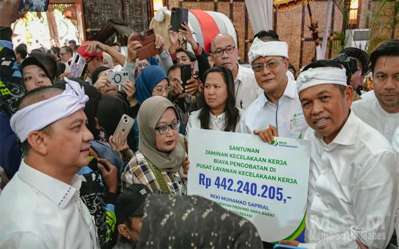 Negara Hadir Lindungi Pekerja Rentan, BPJS Ketenagakerjaan dan Pemprov Jabar Salurkan Manfaat Rp49,3 Miliar