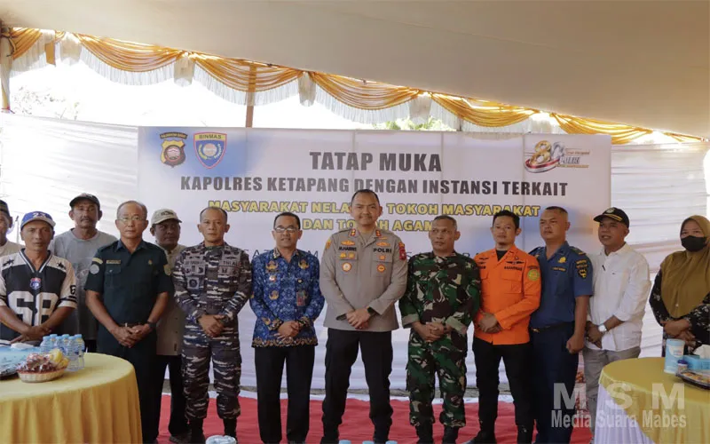 Kapolres Ketapang Laksanakan Tatap Muka Bersama Instansi Terkait, Tokoh Masyarakat, Tokoh Agama dan Nelayan dalam Rangka Hari Bhayangkara ke-80